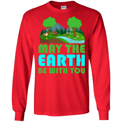 May The Earth Be With You Earth Day T-shirt Red