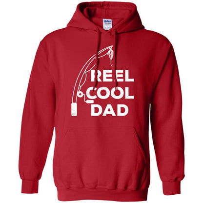 Fisherman T-shirt Reel Cool Dad Red