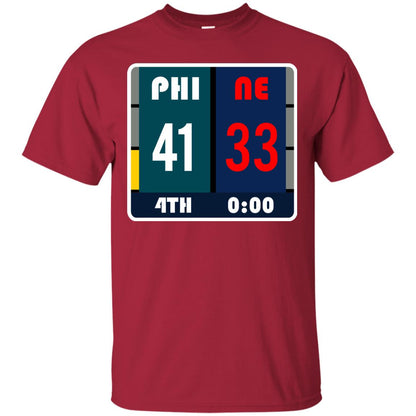 Football Philadelphia T-shirt Eagles Vs New England Cardinal