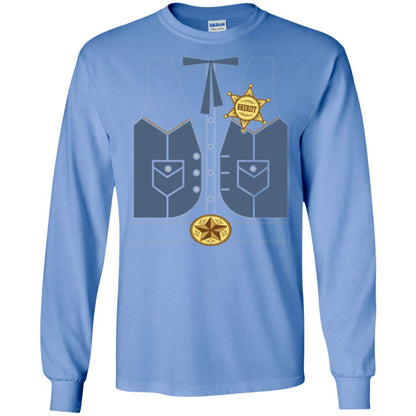 Western Cowboy Sheriff T-shirt Carolina Blue
