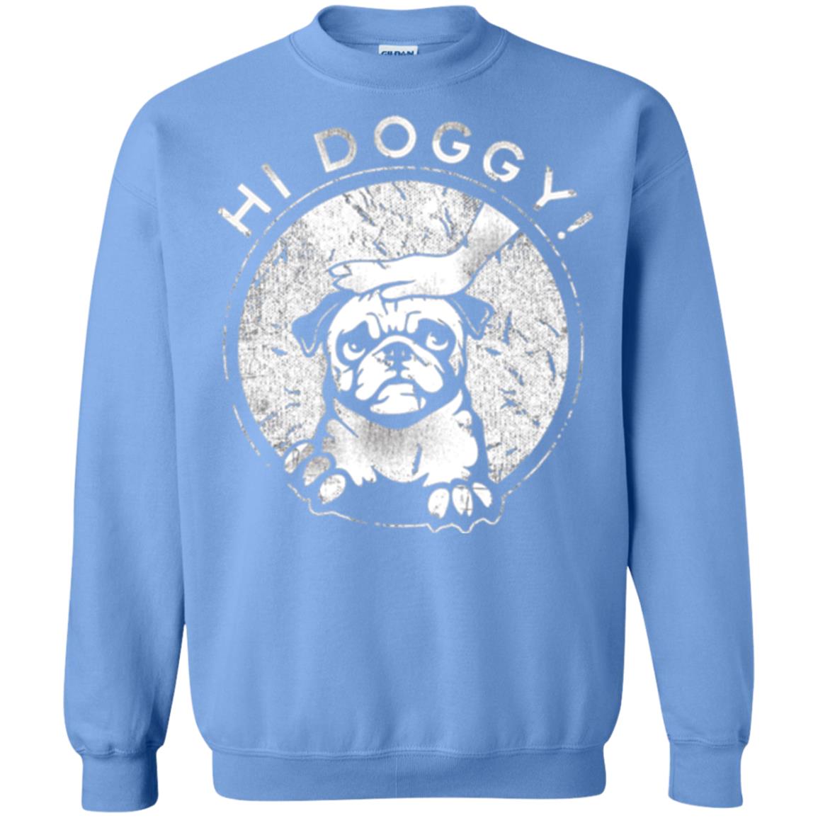 Dog Lovers T-shirt Hi Doggy Carolina Blue