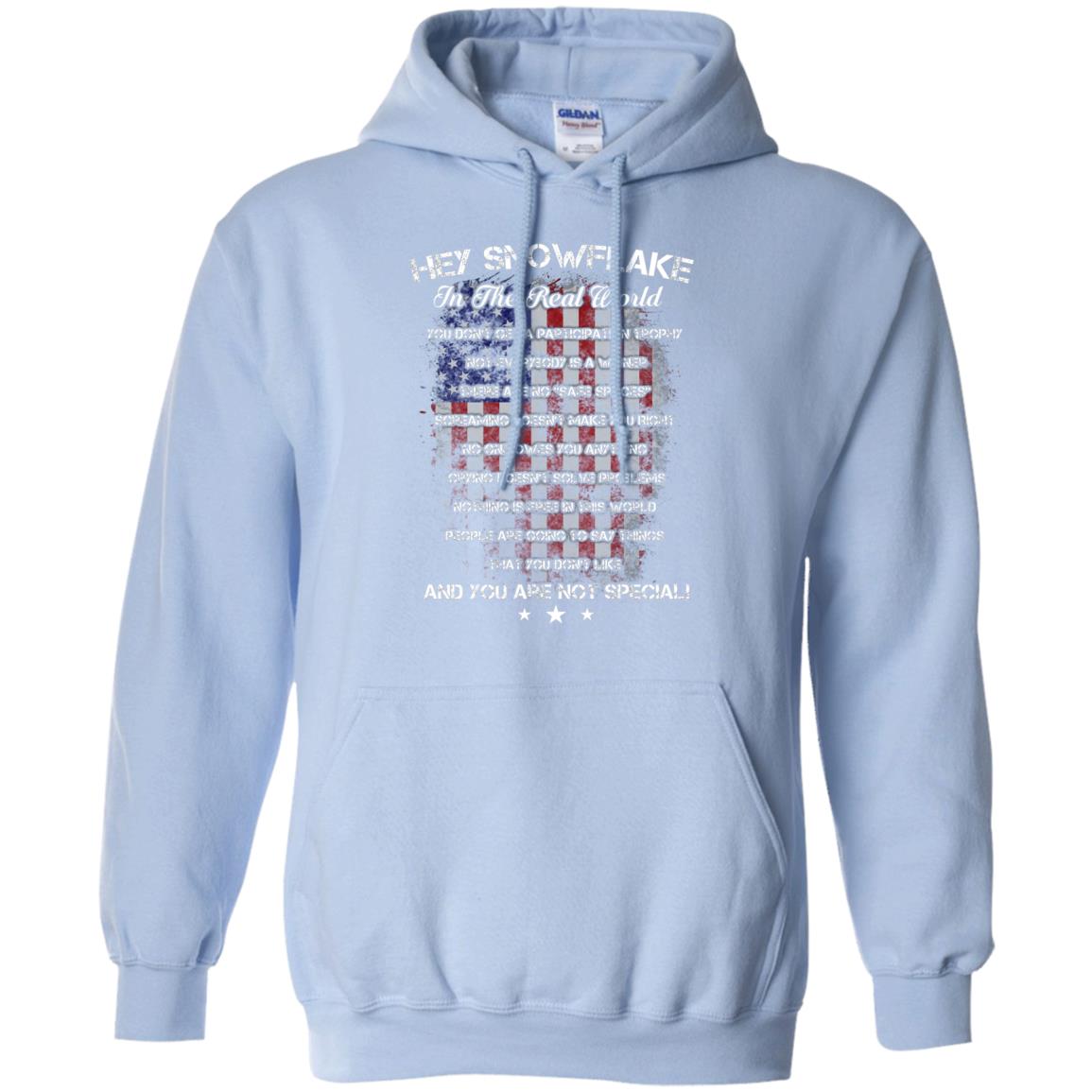 Hey Snowflake In The Real World You Don't Get A Participation Trophy Military T-shirt Light Blue