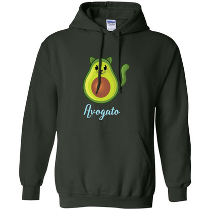 Avogato Avocado Cat Funny Avocato T-shirt Forest Green