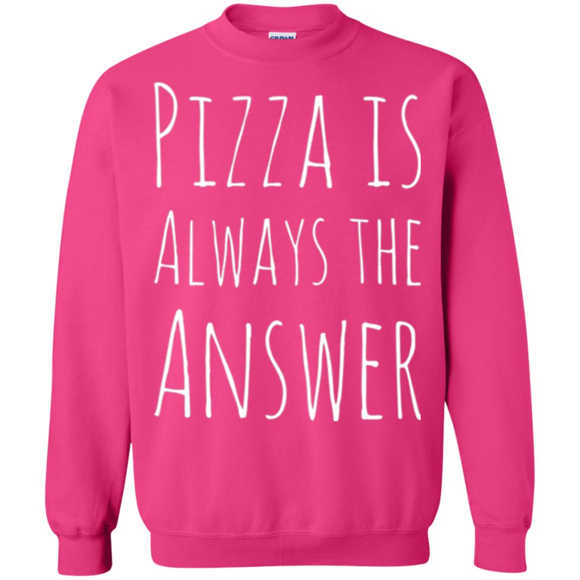 Pizza Lovers T-shirt Always The Answer Heliconia