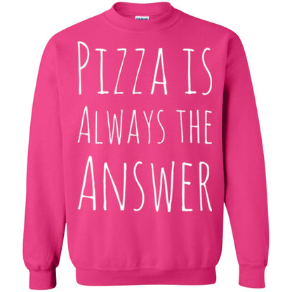 Pizza Lovers T-shirt Always The Answer Heliconia