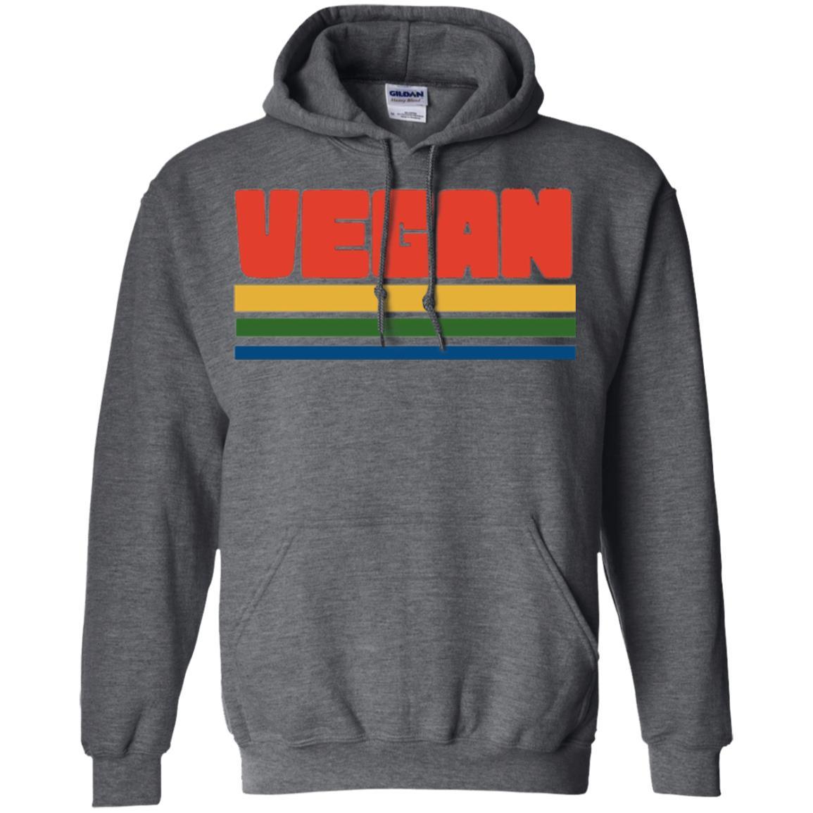 Vegan T-shirt Retro Style Veganism Dark Heather