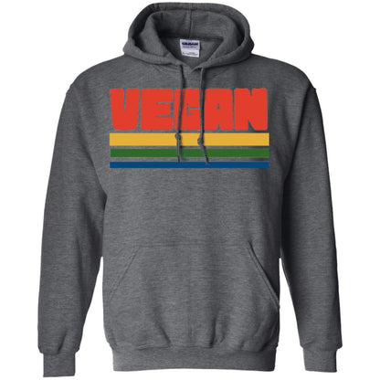 Vegan T-shirt Retro Style Veganism Dark Heather