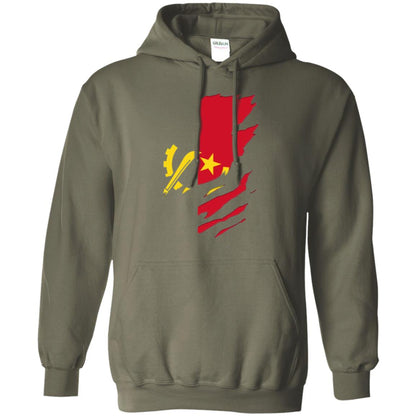 Super Angola Flag T-shirt Military Green
