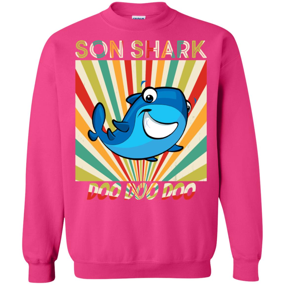 Son Shark Doo Doo Doo Family Shark Gift Shirt Heliconia