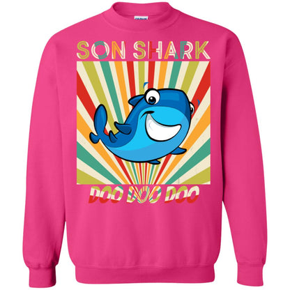 Son Shark Doo Doo Doo Family Shark Gift Shirt Heliconia