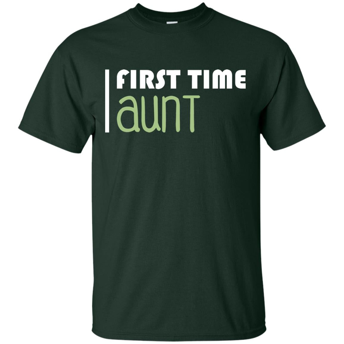 First Time Aunt New Auntie Shirt Forest
