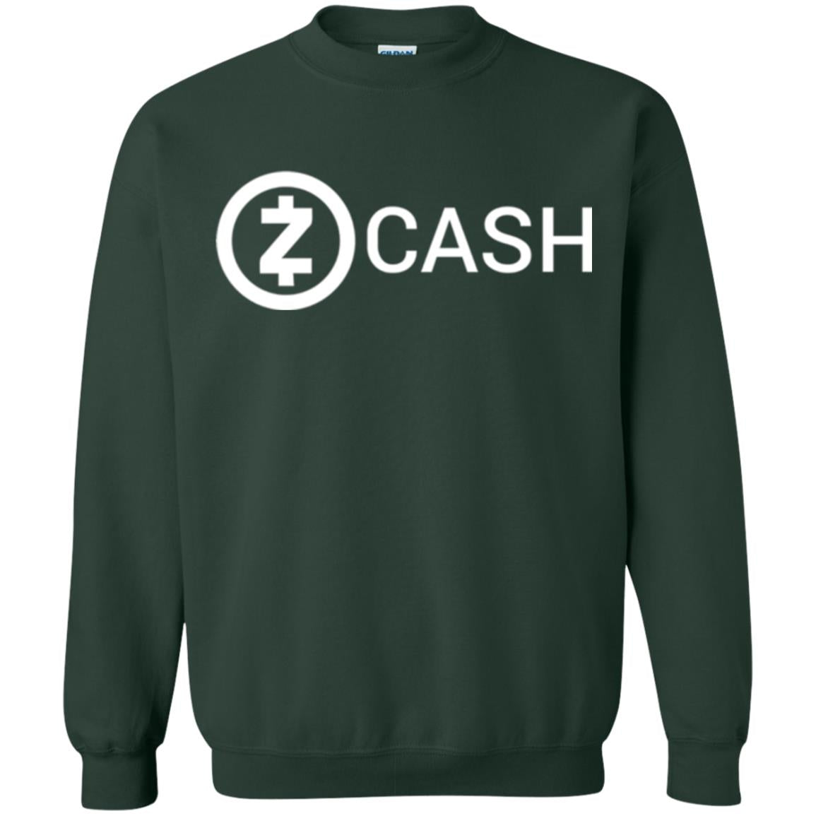 Cryptocurrency Zec Logo T-shirt Zcash Forest Green