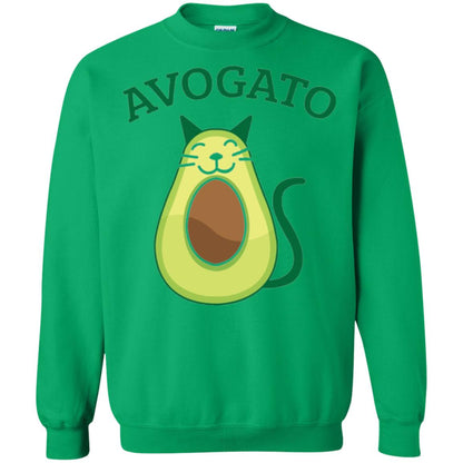 Avogato Avocado Cat Kitty Funny Meow T-shirt Irish Green