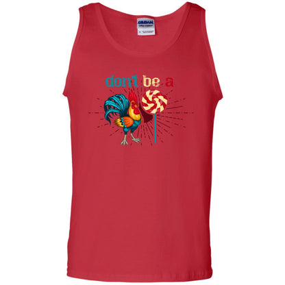 Don't Be A Rooster Lollipop Funny Chicken And Lollipop T-shirt Red