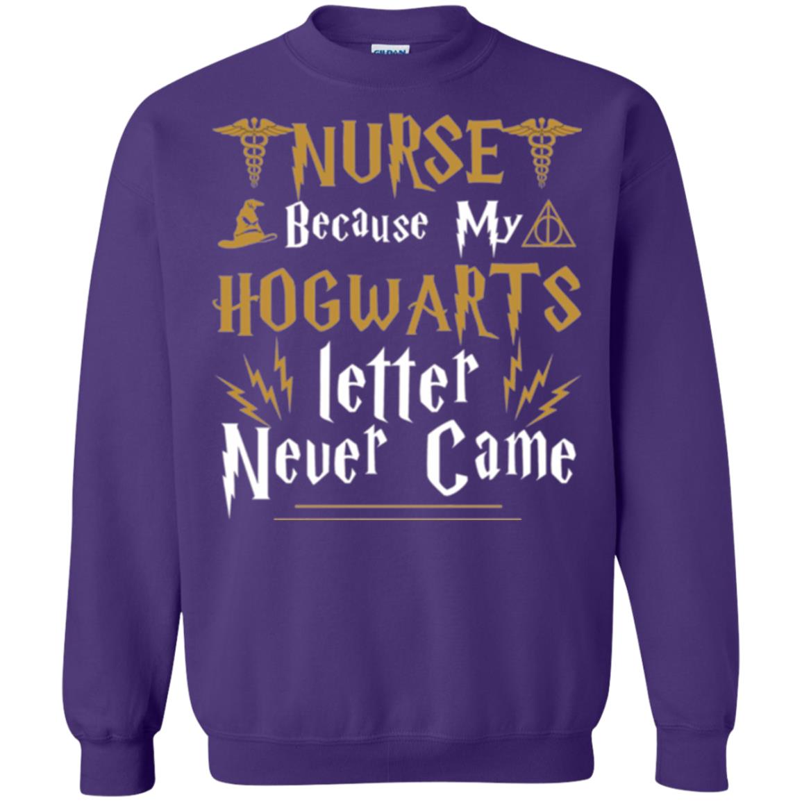 Nurse T-shirts Because My Letter Never Came Purple