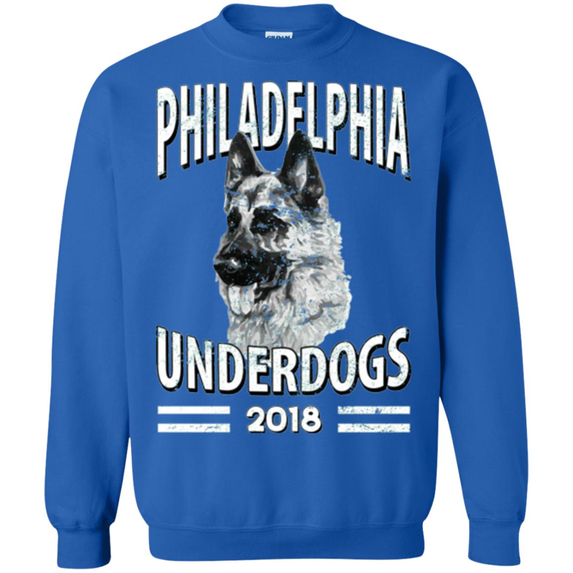 Dog Lover T-shirt Philadelphia Underdogs 2018 T-shirt Royal