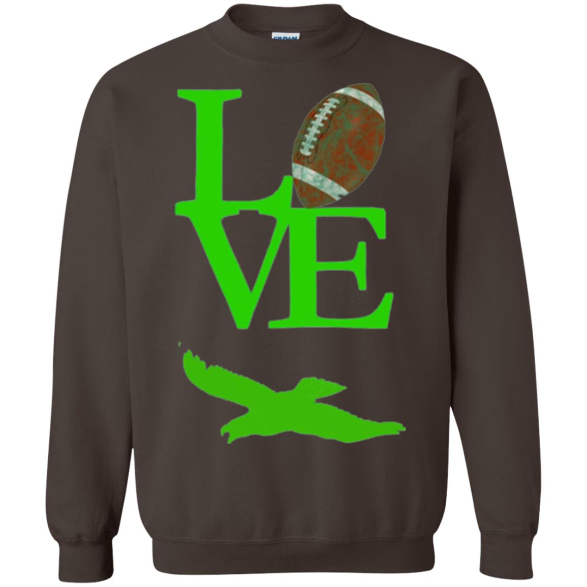 Football Lover T-shirt Love Football Flying Bird T-shirt Dark Chocolate