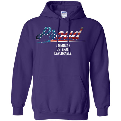 Veteran T-shirt Proud American Veteran Deplorable Purple