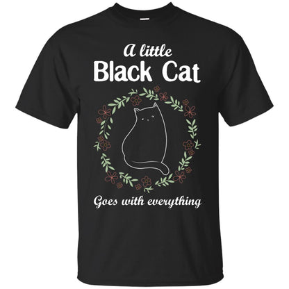 A Little Black Cat Goes With Everything Shirt Black