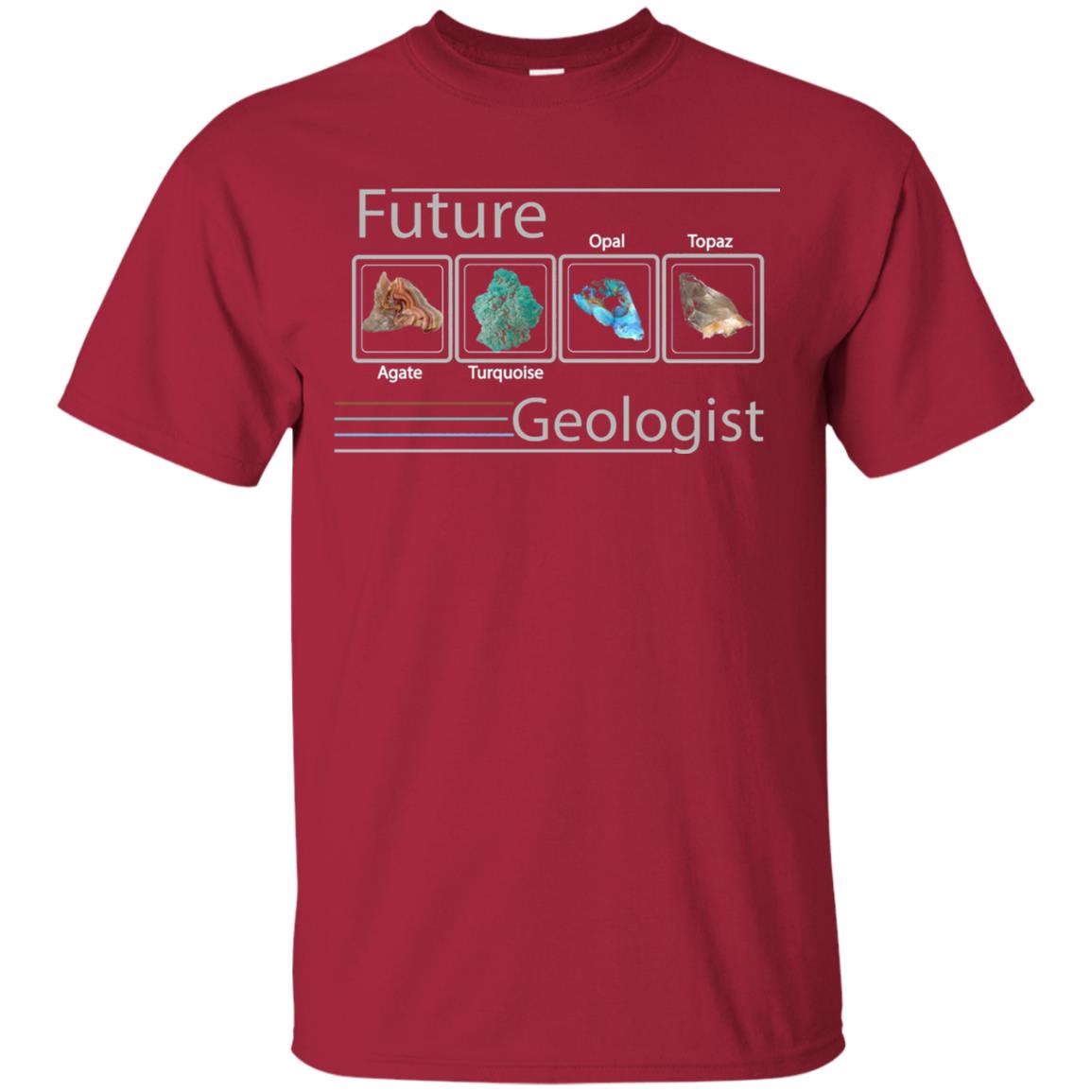 Future Geologist T-shirt Color Rocks Cardinal