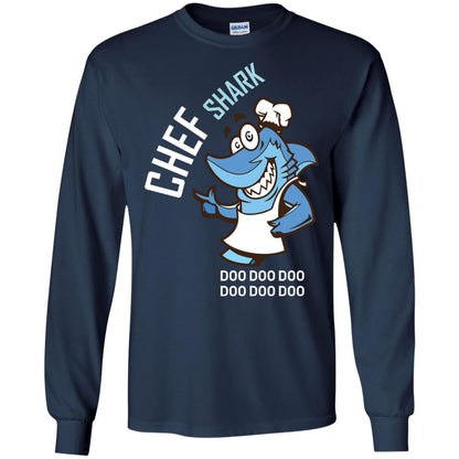 Chef Shark Doo Doo Doo Shirt For Cooker Navy