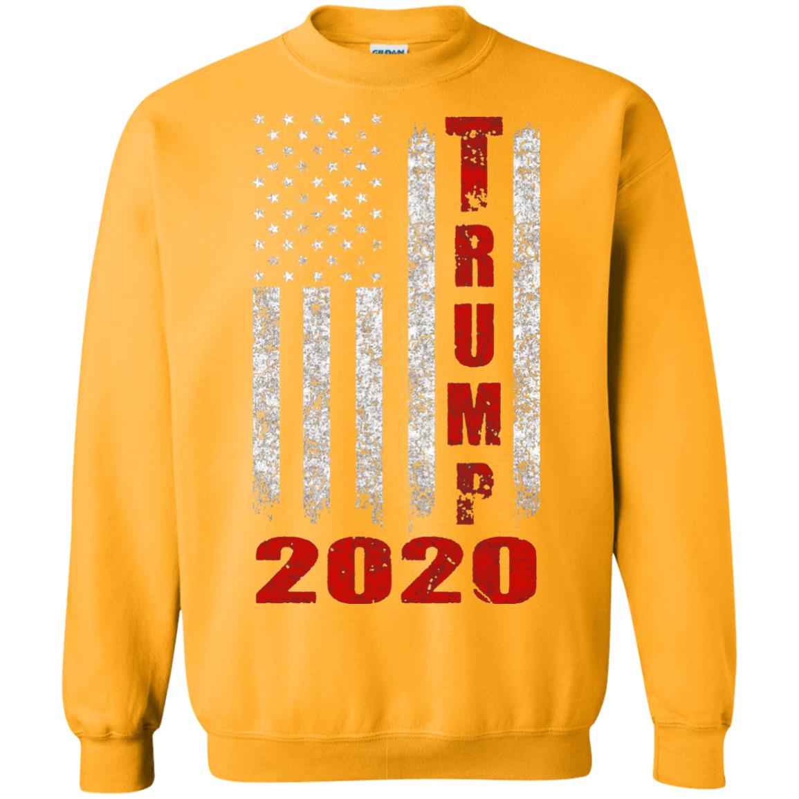 American Flag Vintage Design Trump 2020 T-shirt Gold