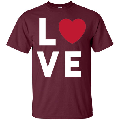Love Heart T-shirt Maroon