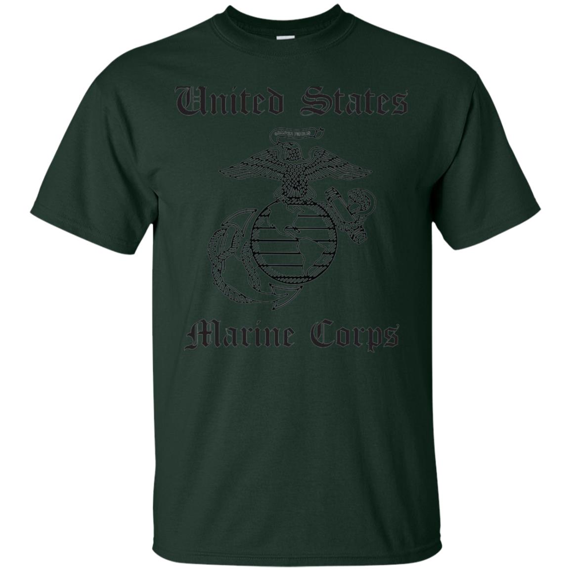 Zerogravitee United States Marine Corps T-shirt Forest