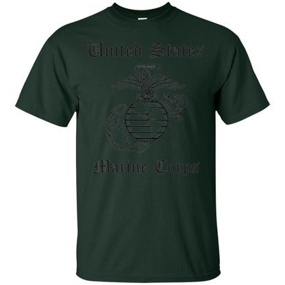 Zerogravitee United States Marine Corps T-shirt Forest