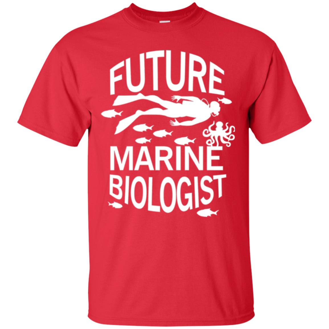 Cute Marine Biologist T-shirt Red