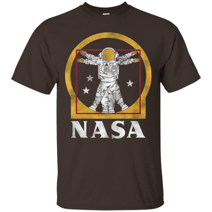 Nasa Vitruvian Astronaut Graphic T-shirt Dark Chocolate