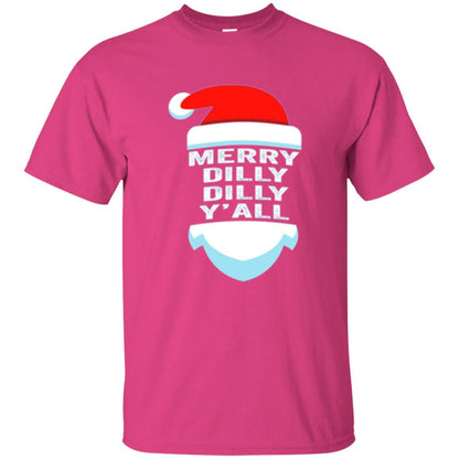 Christmas T-shirt Dilly Dilly Y_all Santa Claus Heliconia