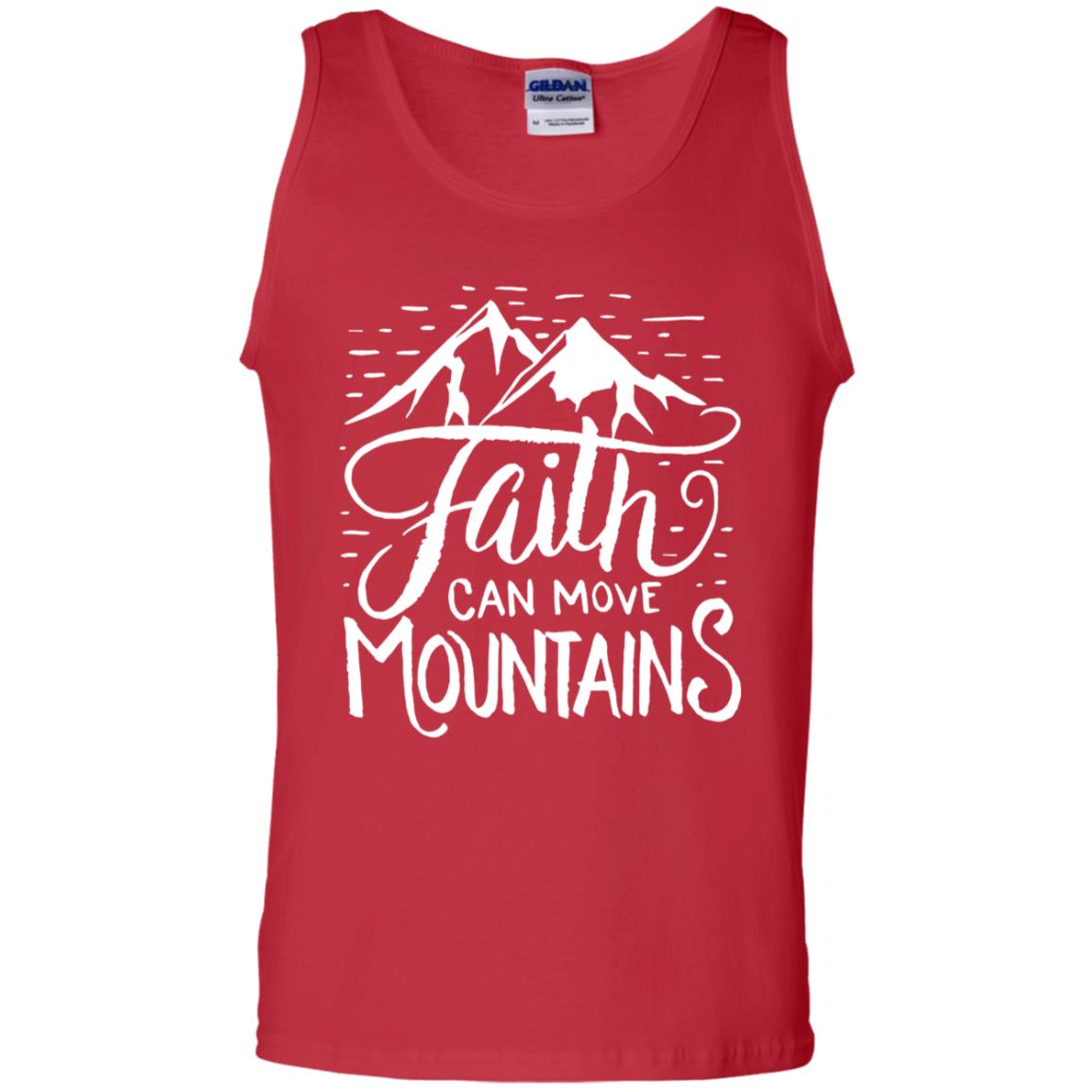 Faith Can Move Mountains Christian Gift Shirt Red