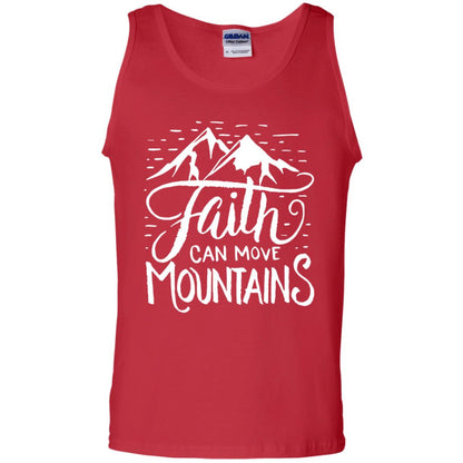 Faith Can Move Mountains Christian Gift Shirt Red