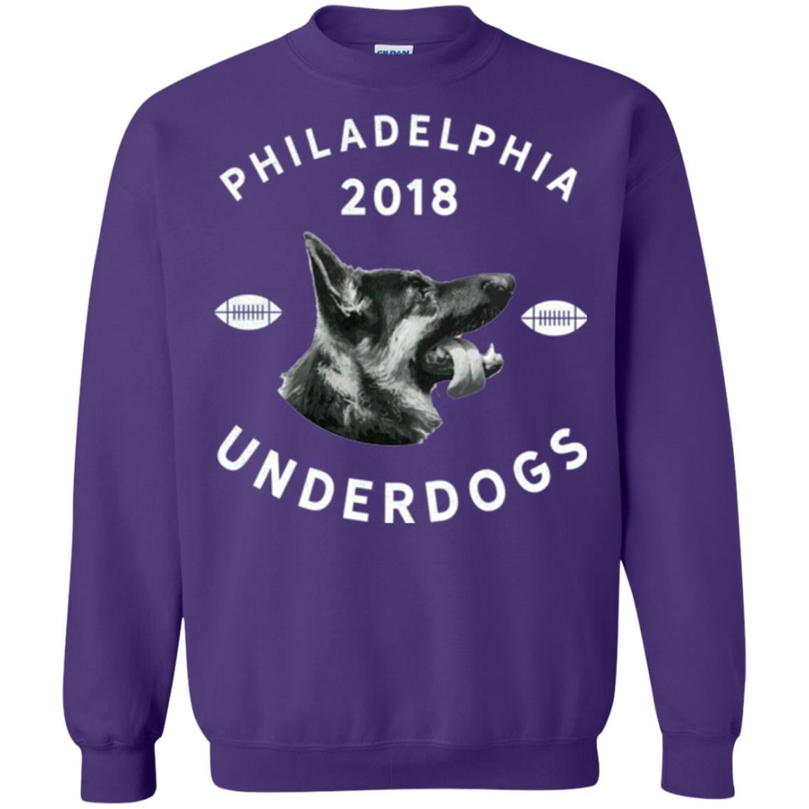 Dog Lover T-shirt Philly Philadelphia Underdogs 2018 Game Day Purple