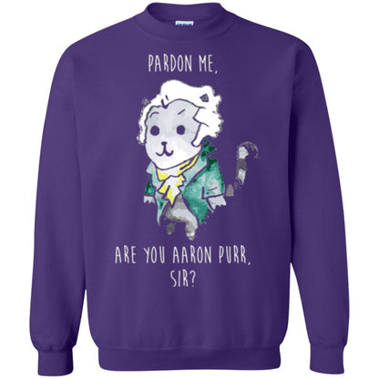 Hamilton Cat T-shirt Pardon Me Are You Aaron Purr Sir Purple