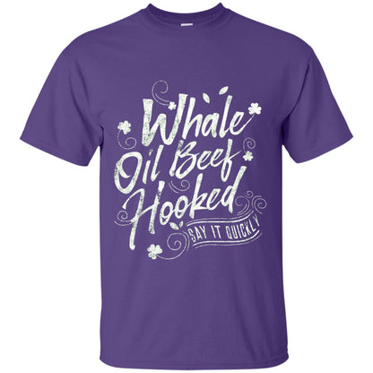 Whale Oil Beef Hooked T-shirt Purple