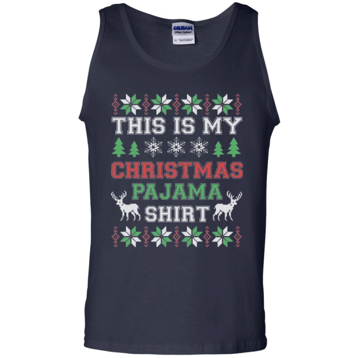Christmas T-shirt This Is My Christmas Pajama Navy