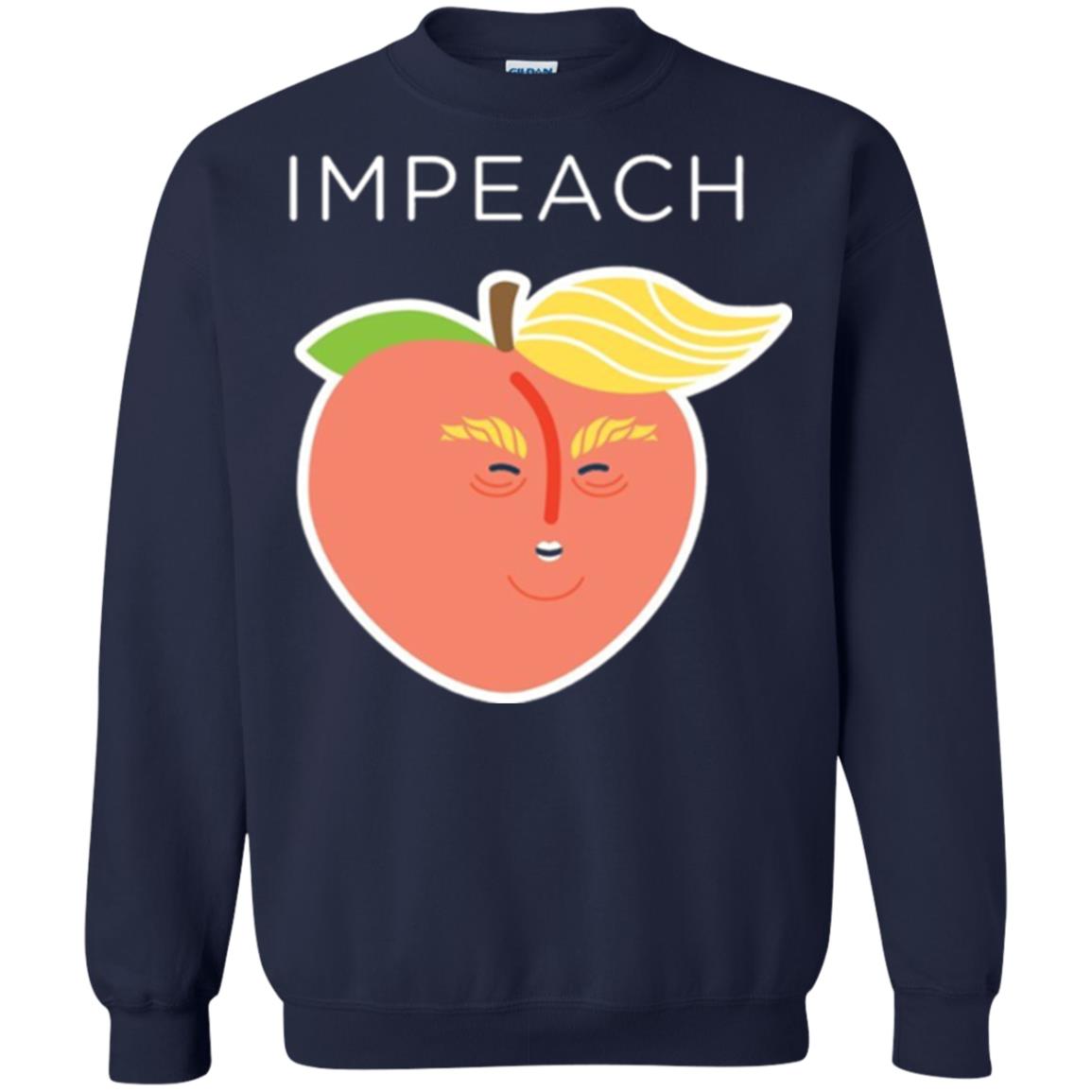 Anti Trump Peach Emoji T-shirt Impeach Donald Navy