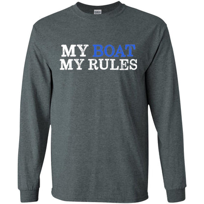 My Boat My Rules T-shirt Dark Heather