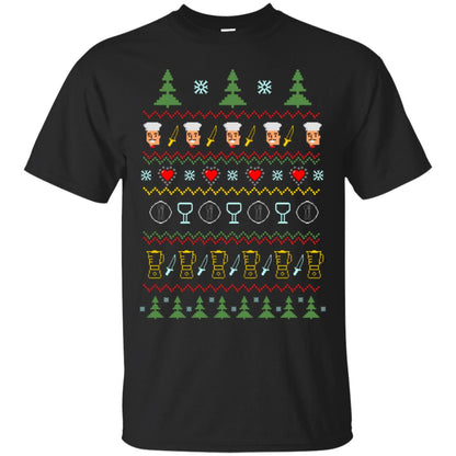 Chef Christmas X-mas Gift Shirt For Cooking Lovers Black