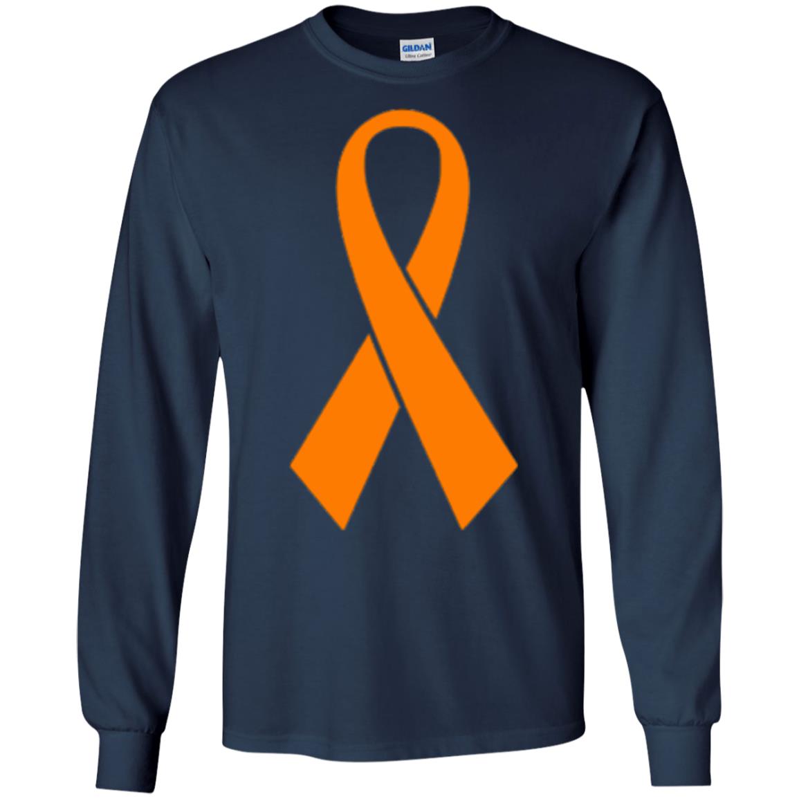 Orange Ribbon Gun Violence Awareness Anti Gun T-shirt Navy