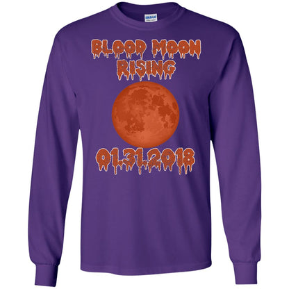 Blood Moon Rising Total Lunar Eclipse T-shirt Funny Lunar Eclipse Purple