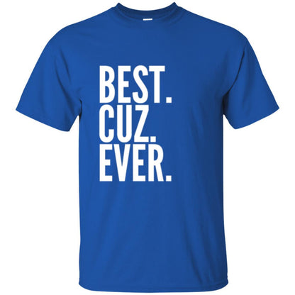 Family T-shirt Best Cuz Ever Royal