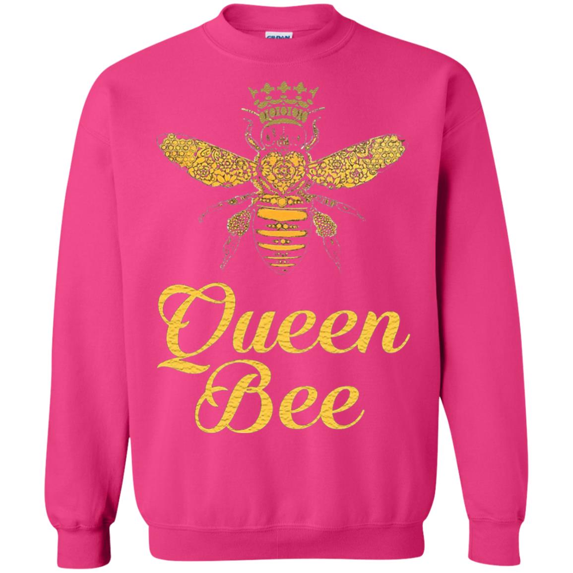 Bee Lover T-shirt Queen Bee Crown T-shirt Heliconia