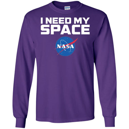 Nasa Logo T-shirt I Need My Space Purple
