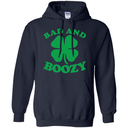 Bad And Boozy Saint Patricks Day T-shirt Navy