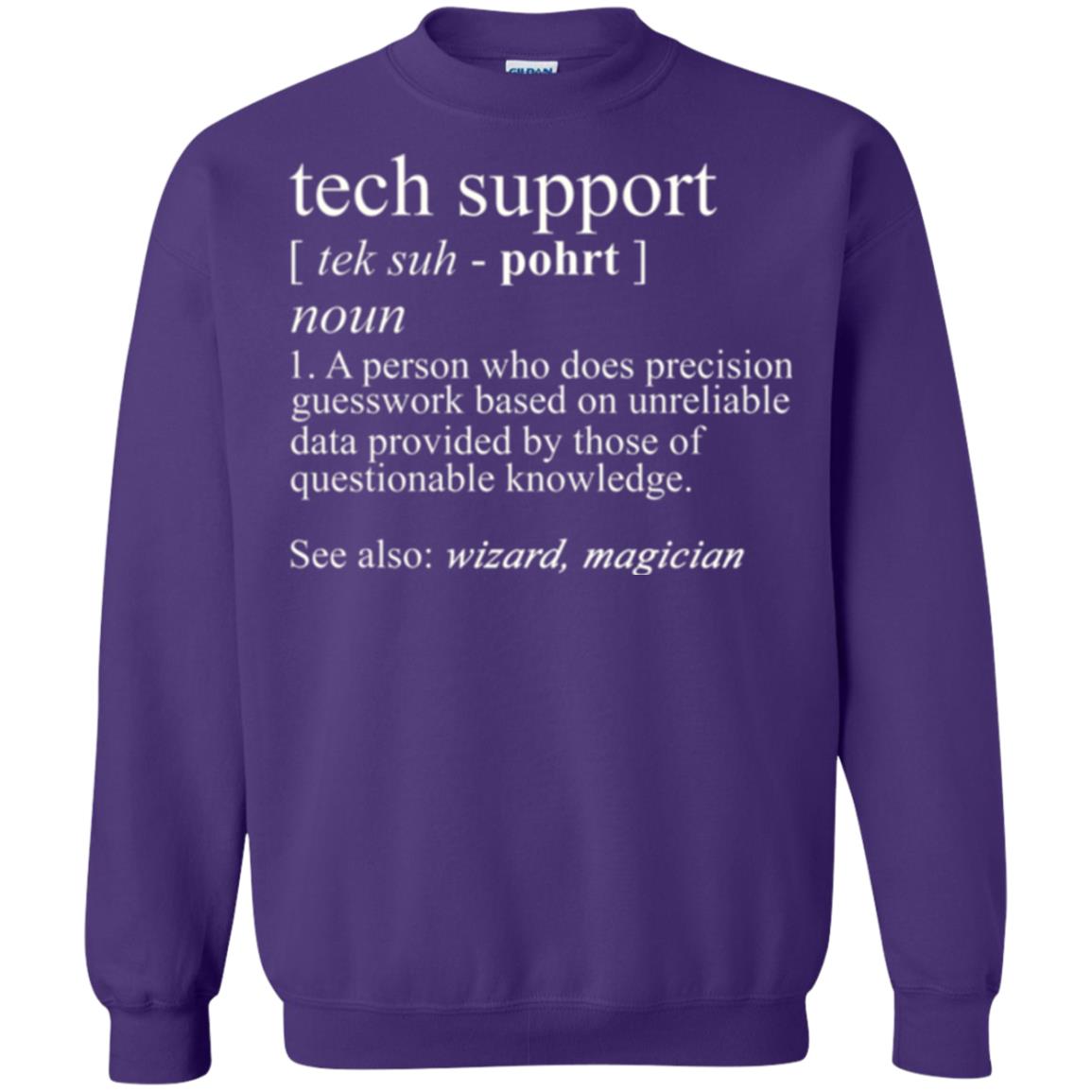 Tech Support T-shirt Purple