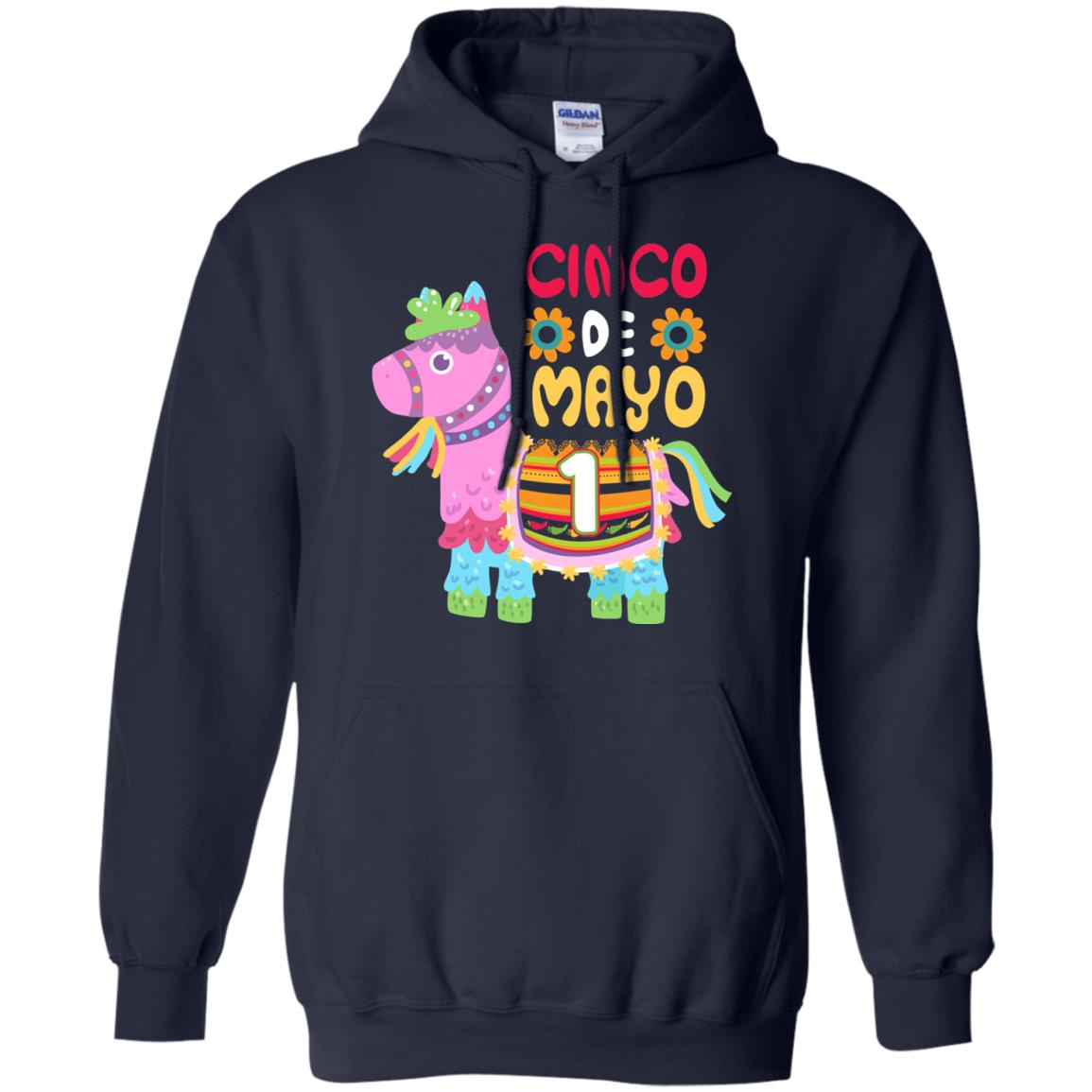 Cinco De Mayo Pinata Jockeys Horse Race 1st Birthday T-shirt Navy
