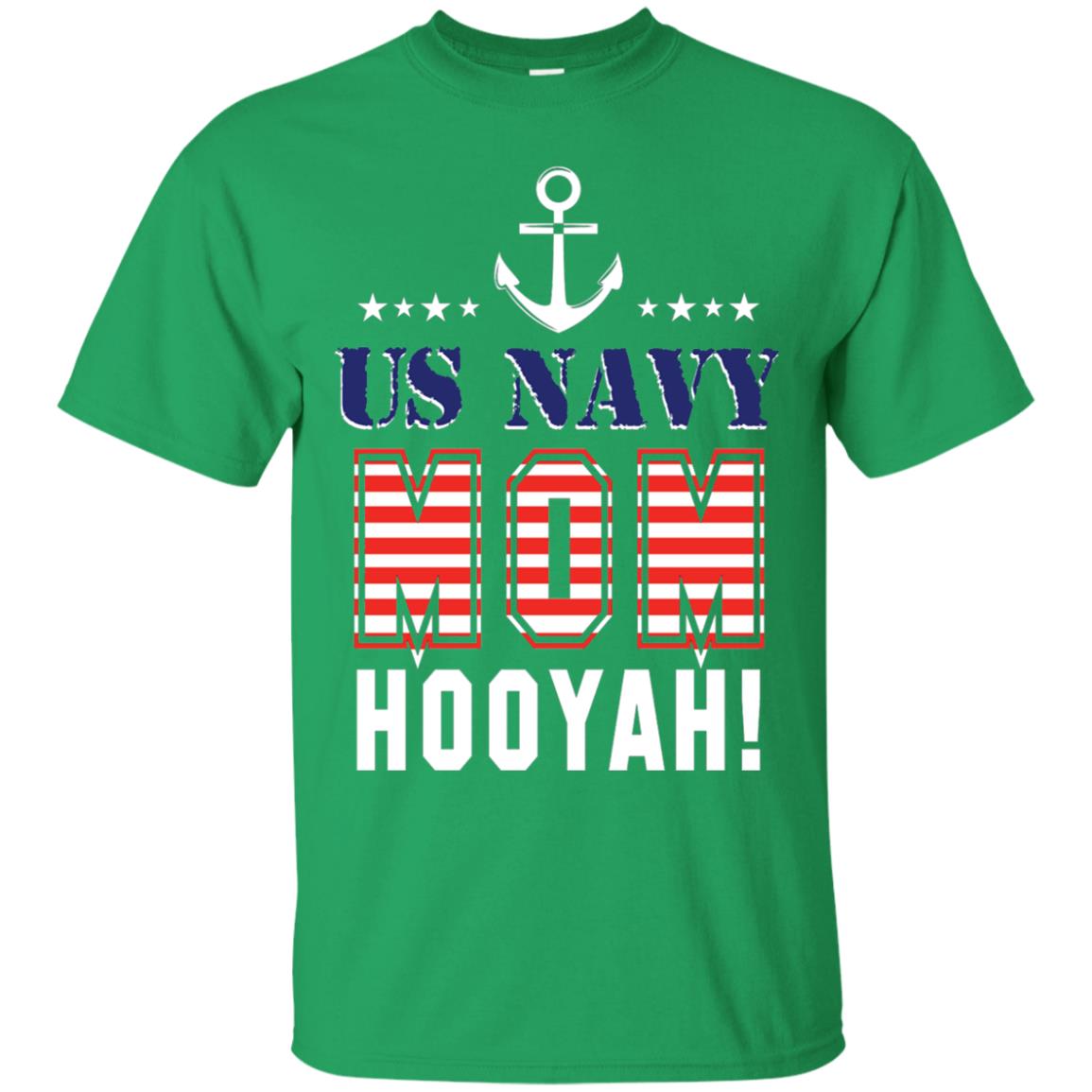Us Navy Mom Hooyah Shirt Irish Green